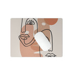 Mouse pad „Dual Faces” — Artă minimalistă continuă | Suprafață textilă anti‑alunecare | Dreptunghi & Rotund