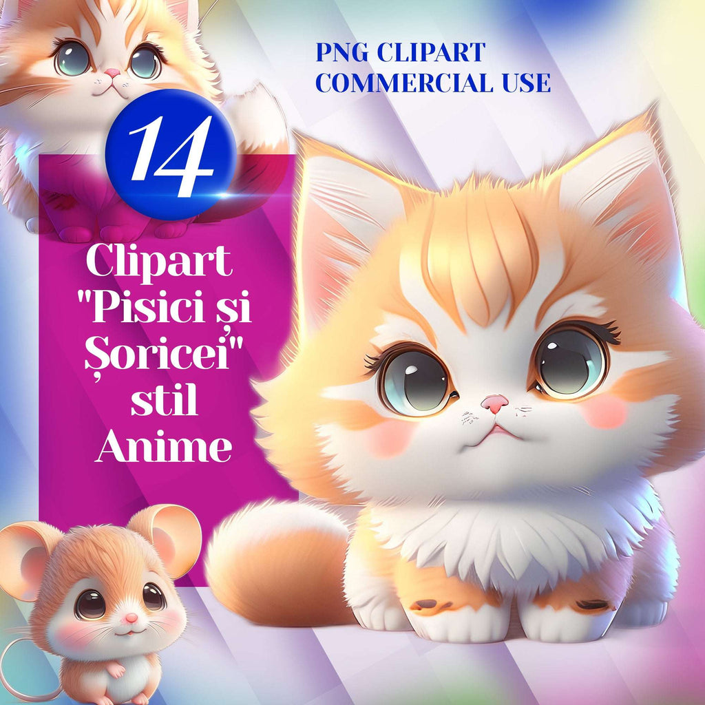 Clipart "Pisici și Șoricei"