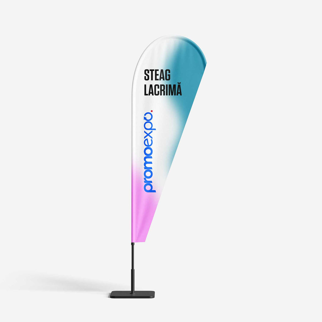 Steaguri Lacrimă Personalizate (Teardrop), Reclamă Outdoor
