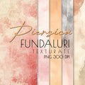 Fundaluri Digitale Piersică Watercolor - 16 Imagini PNG de Înaltă Rezoluție