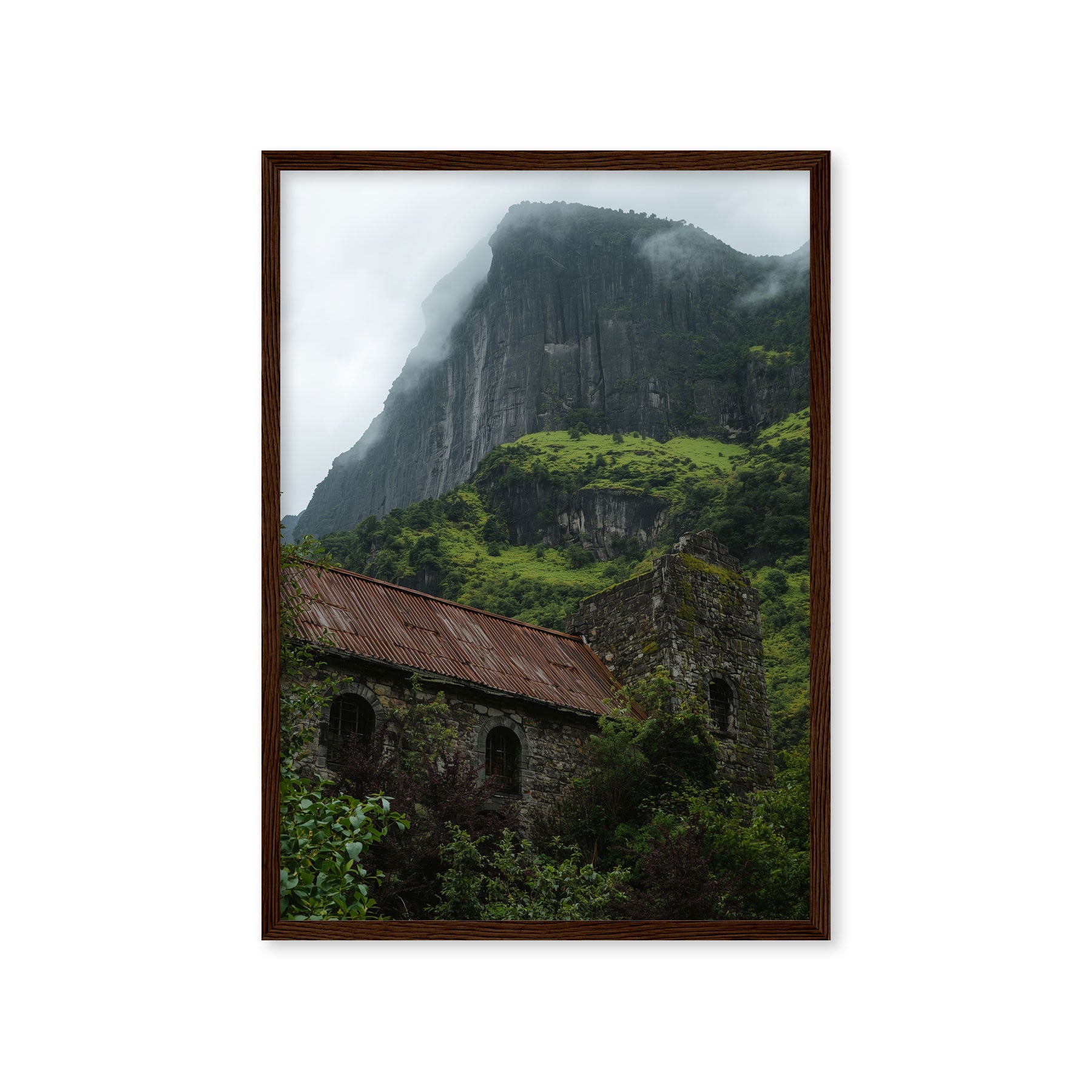 Poster & Tablou „Cabana din Munți” – Peisaj Montan Cinematic | A4, A3, B2, B1