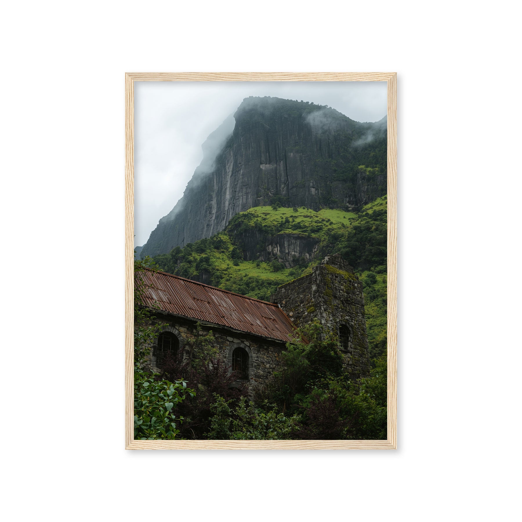 Poster & Tablou „Cabana din Munți” – Peisaj Montan Cinematic | A4, A3, B2, B1