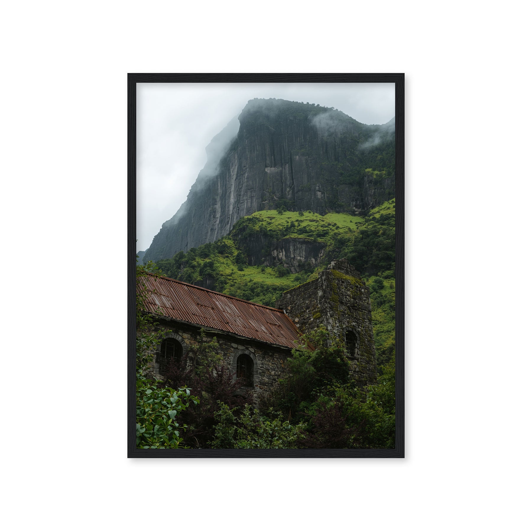 Poster & Tablou „Cabana din Munți” – Peisaj Montan Cinematic | A4, A3, B2, B1