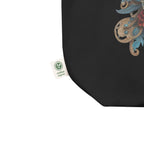 Sacoșă Eco „Mască Venețiană” – 100% Bumbac Organic | Design Artistic Festiv | Reutilizabilă | Bej & Negru