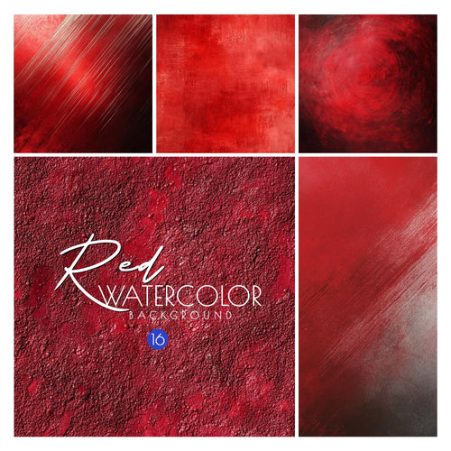 16 Fundaluri Texturate în Nuanțe de Roșu - Hârtie Digitală PNG