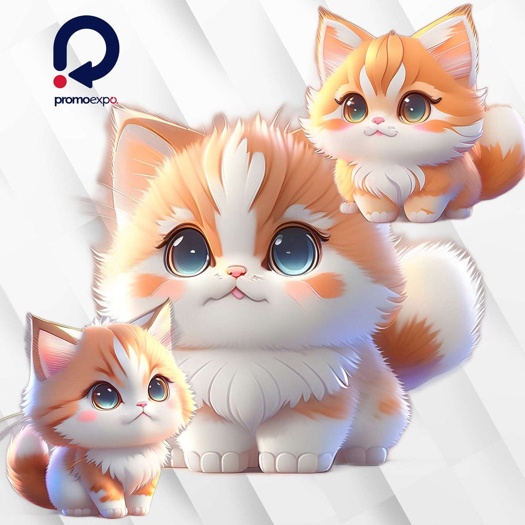 Clipart "Pisici și Șoricei" – Clipart PNG cu pisici și șoricei adorabili în stil anime, ilustrații amuzante și prietenoase