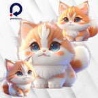 Clipart "Pisici și Șoricei" – Clipart PNG cu pisici și șoricei adorabili în stil anime, ilustrații amuzante și prietenoase
