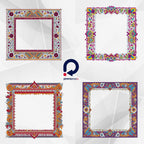 Clipart Rame Etnice, Rame Decorative cu Motive Tradiționale
