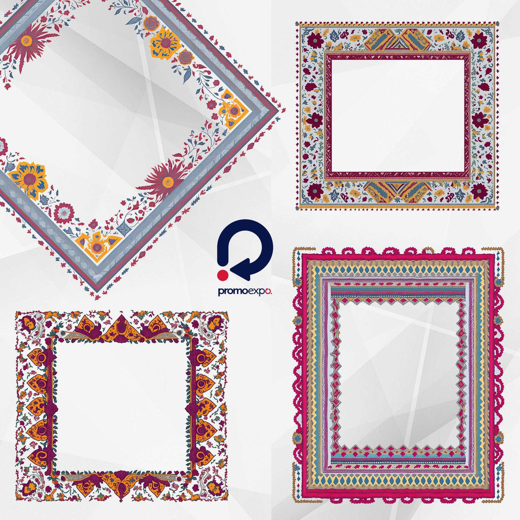 Clipart Rame Etnice, Rame Decorative cu Motive Tradiționale