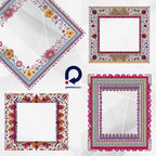 Clipart Rame Etnice, Rame Decorative cu Motive Tradiționale
