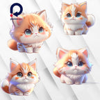 Clipart "Pisici și Șoricei" – Clipart PNG cu pisici și șoricei adorabili în stil anime, ilustrații amuzante și prietenoase
