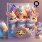 Clipart "Pisici și Șoricei" – Clipart PNG cu pisici și șoricei adorabili în stil anime, ilustrații amuzante și prietenoase