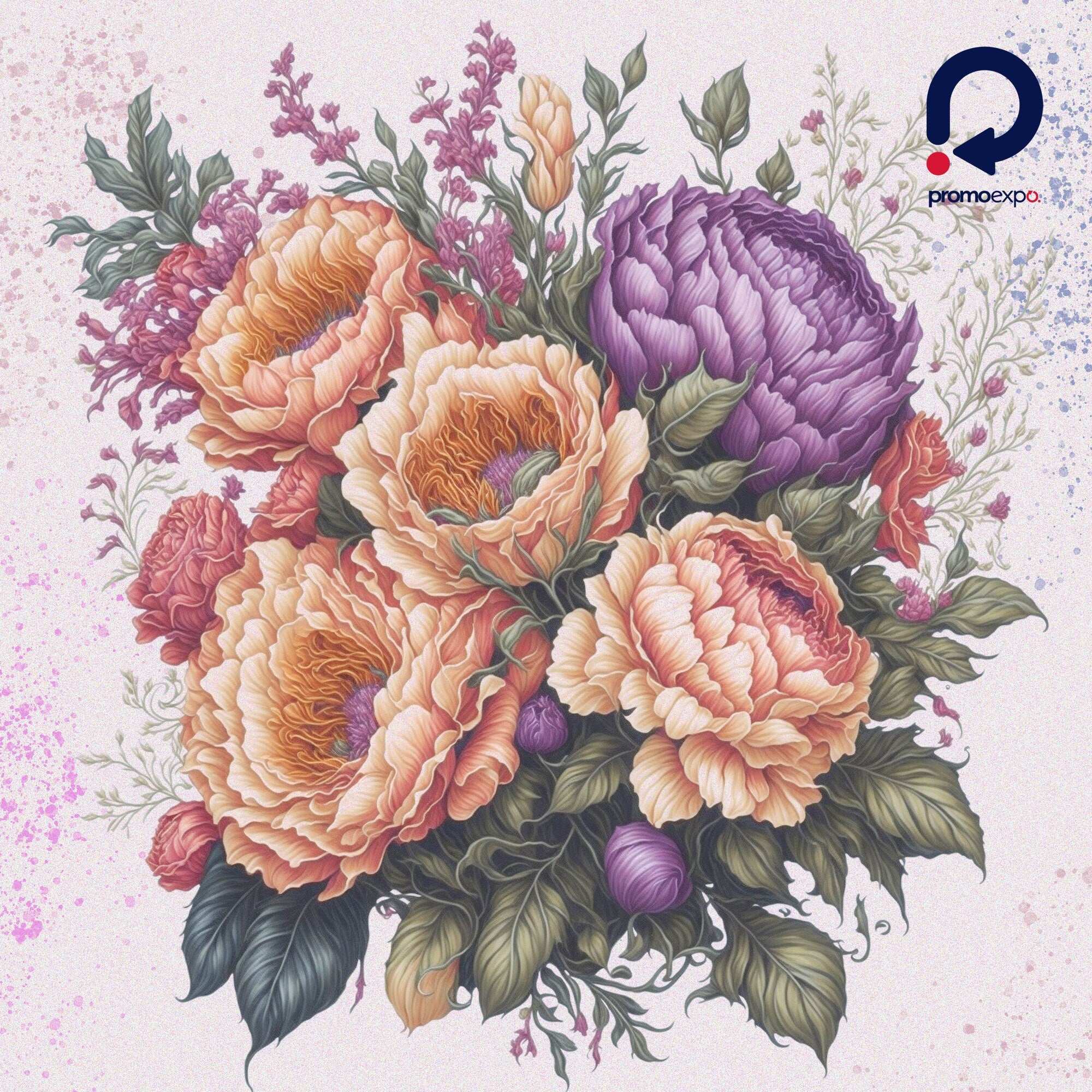 Summer Blooms – Clipart PNG cu flori de vară în acuarelă, buchete luminoase pentru proiecte creative