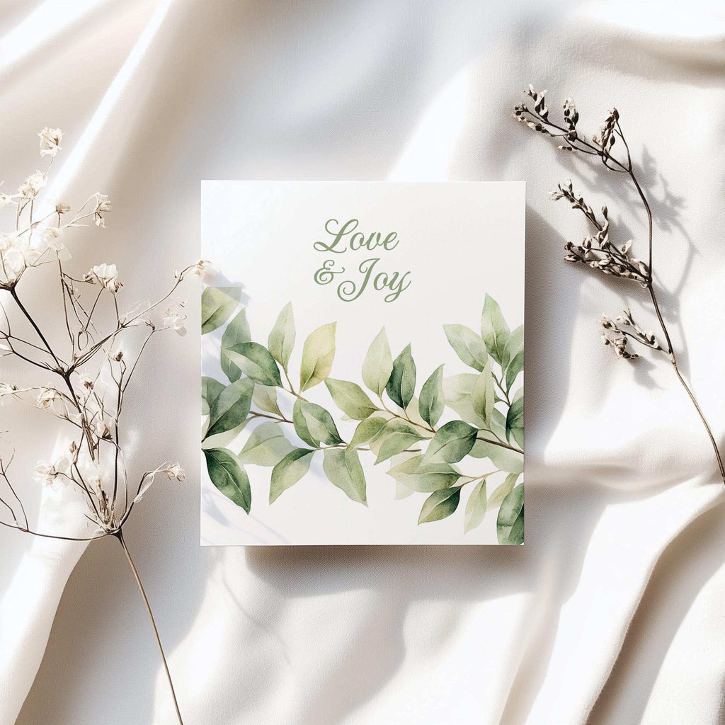 Verdant – Clipart PNG cu frunziș verde în stil acuarelă, ideal pentru nunți boho și designuri botanice