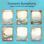 Oceanic Symphony Journal Pages | Printable Stationery Set | A4 & Letter Sizes | Ocean Scene | Coral Rhapsody | Sea Siren | Printable Pages