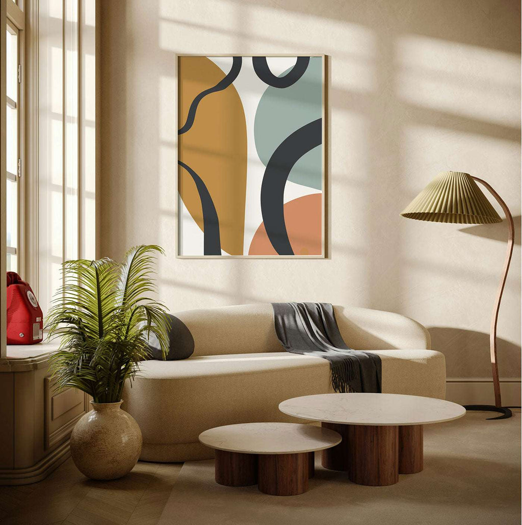 Poster & Tablou „Fluxuri organice” – Tablou modern înrămat sau print artistic | A4, A3, B2, B1