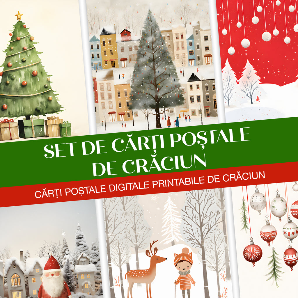 20 de cărți poștale de Crăciun!