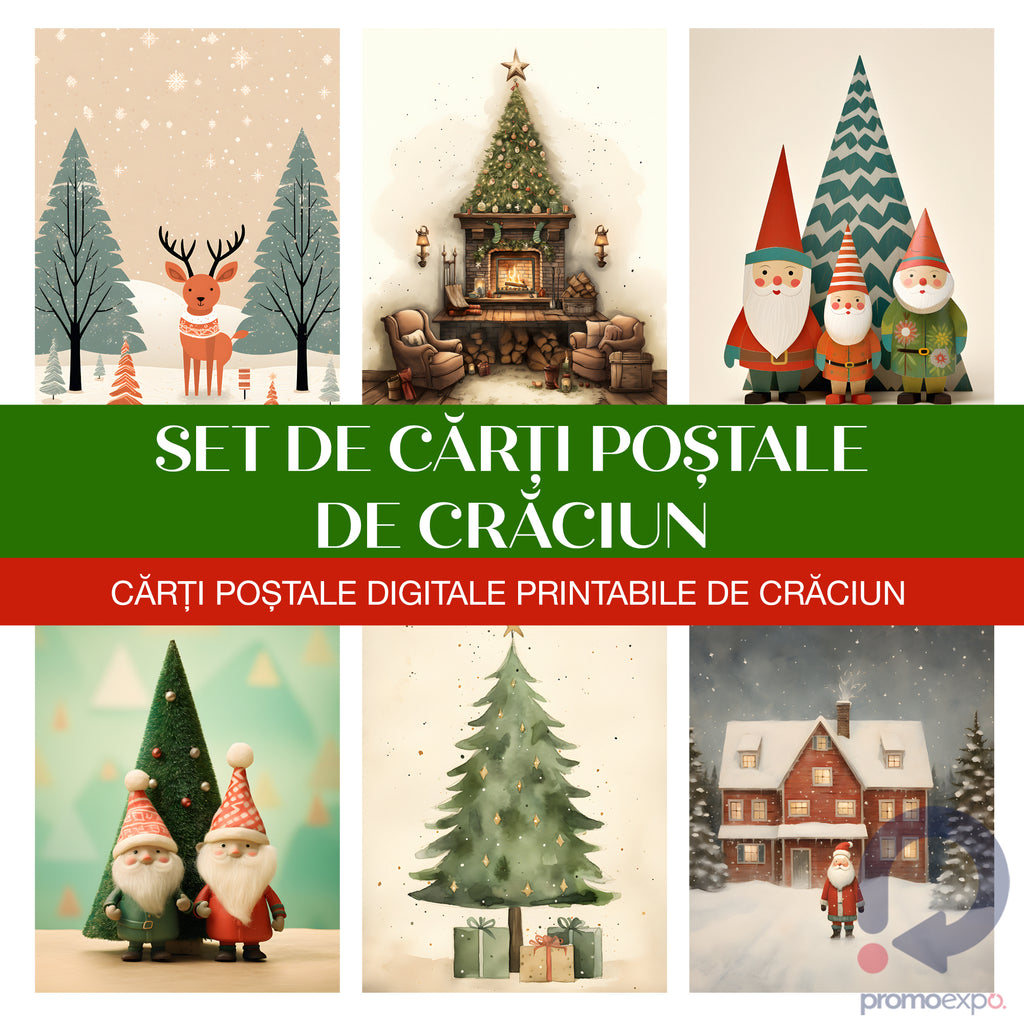 20 de cărți poștale de Crăciun!