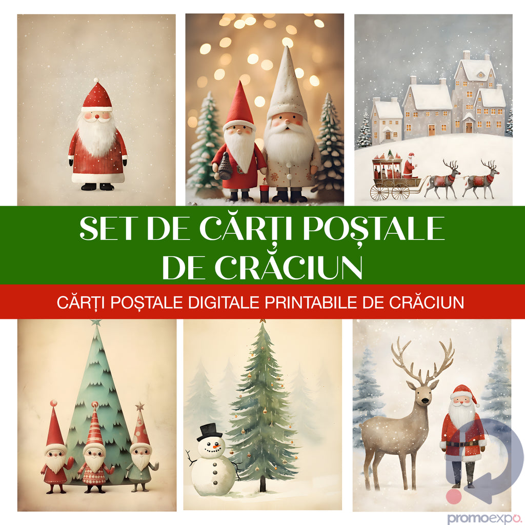 20 de cărți poștale de Crăciun!