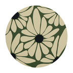 Mouse pad „Margarete Grafice” — Design floral stilizat | Suprafață textilă anti‑alunecare | Dreptunghi & Rotund