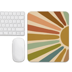 Mouse pad „Raze Solare Abstracte” — Design artistic vibrant | Suprafață textilă anti‑alunecare | Dreptunghi & Rotund
