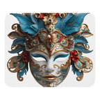 Mouse pad „Mască Venețiană” — Design festiv și elegant | Suprafață textilă anti‑alunecare | Dreptunghi & Rotund
