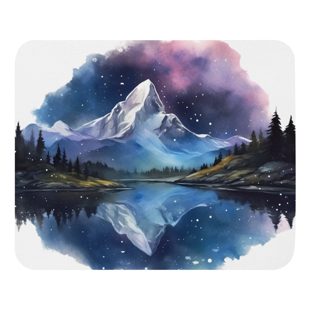 Mouse Pad „Peisaj Cosmic Montan” | Suprafață Textilă sau Neopren | Design Artistic Zen