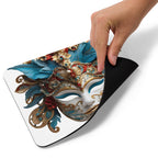 Mouse pad „Mască Venețiană” | Design Artistic Baroc | Suprafață textilă anti‑alunecare | Dreptunghi & Rotund