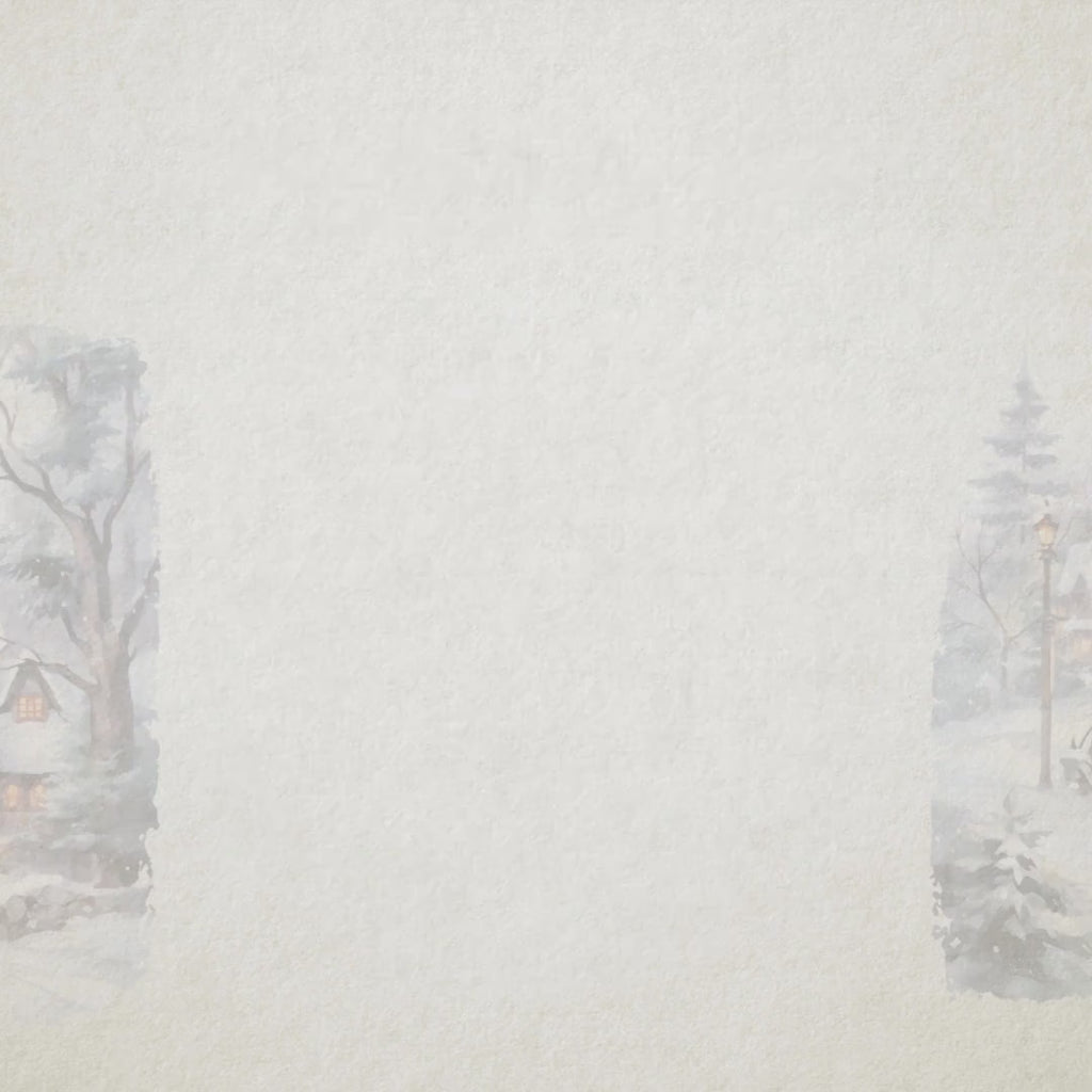 Enchanted Winter Village - Watercolor Winter Clipart - Watercolor Village - Snow Village - Winter Forest - Christmas Village - Winter Snow