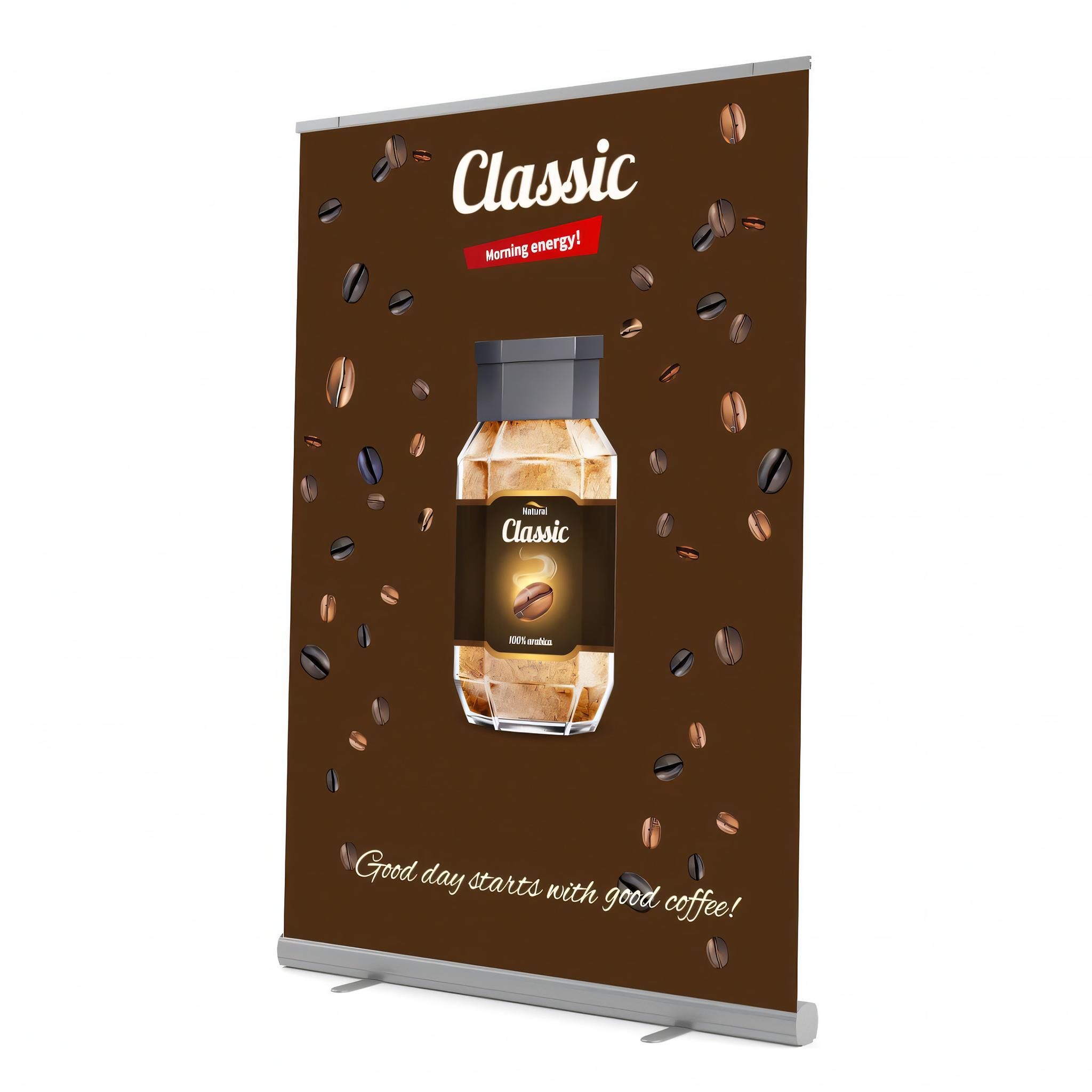 Roll-Up Banner Personalizabil – Afișaj Publicitar Simplu și Eficient