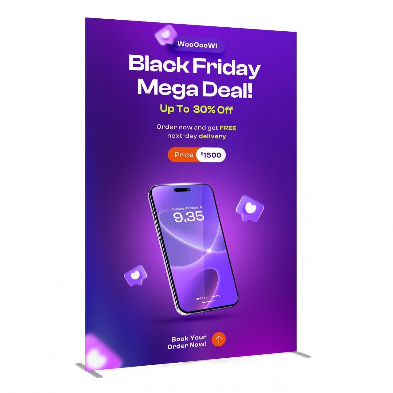 Roll-Up Textil Personalizat – Afișaj Premium pentru Evenimente