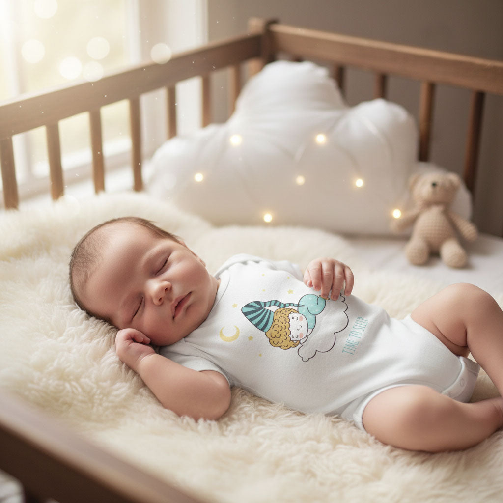 Body Bebeluși "Time to Sleep" | Bumbac 100% Moale | 6-24 Luni