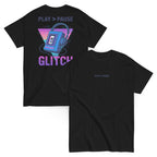Tricou unisex Play > Pause Glitch