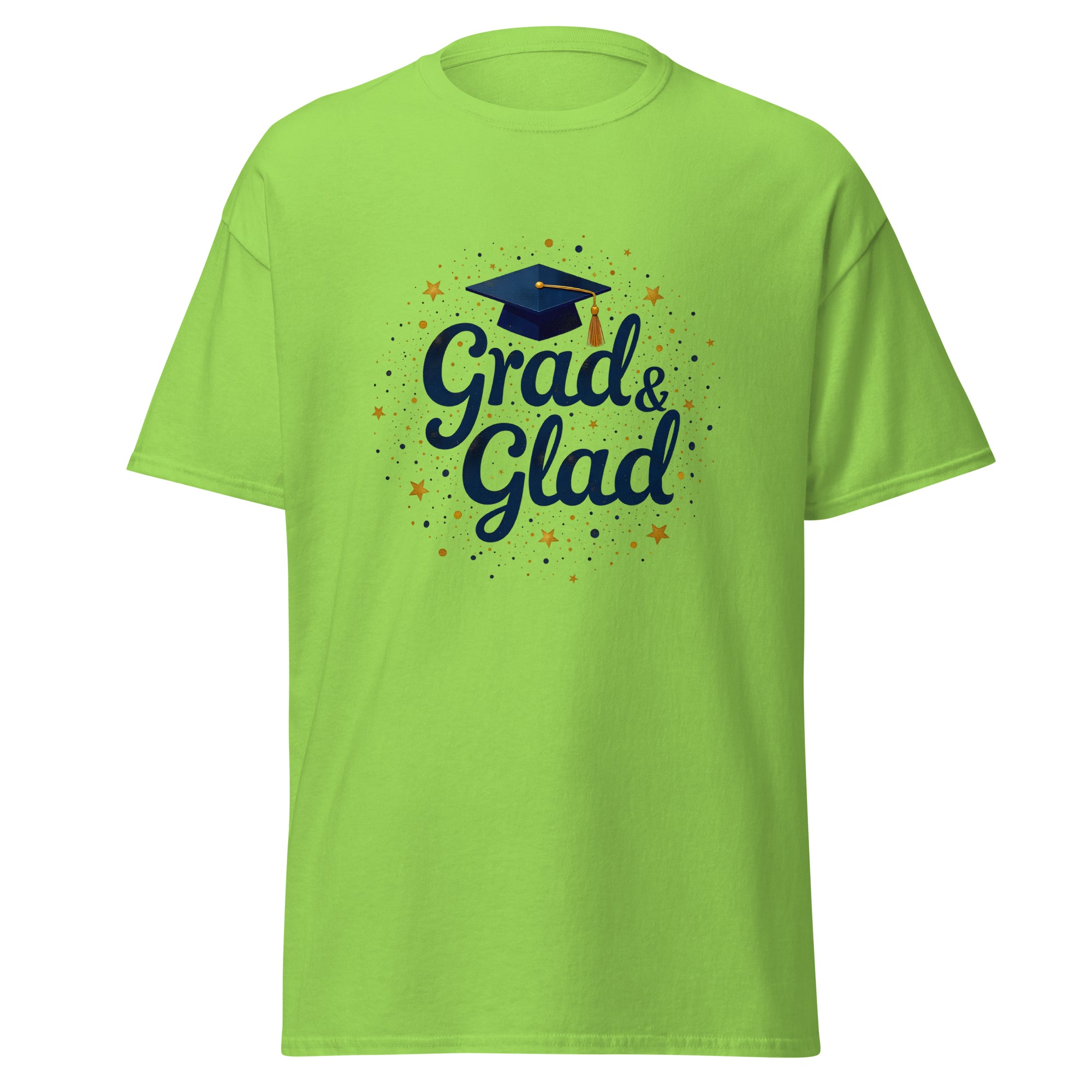 Tricou Unisex "Grad & Glad" - 100% Bumbac | Design Absolvire