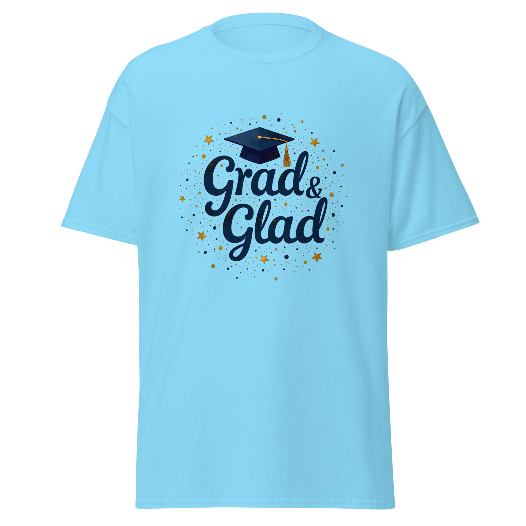 Tricou Unisex "Grad & Glad" - 100% Bumbac | Design Absolvire