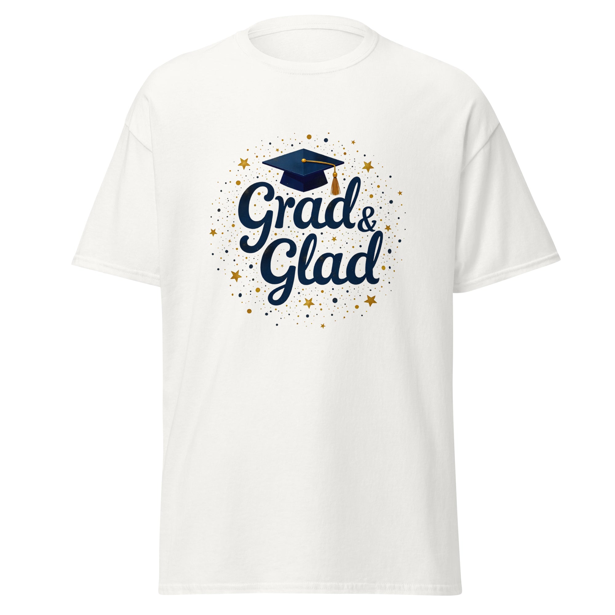 Tricou Unisex "Grad&Glad" - 100% Bumbac | Design Absolvire